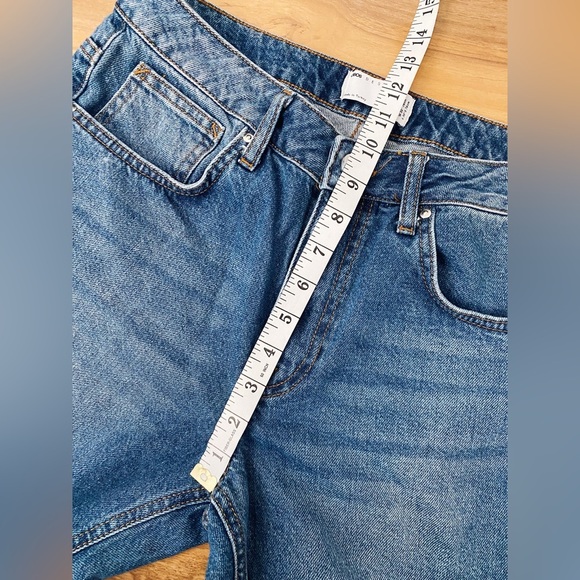 ASOS High Waisted Rise Tapered Relaxed Denim Jeans Classic Medium Wash 30 VTG - Picture 8 of 9